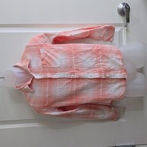 Outdoor Kids Plaid Button‎ Down Long Sleeve From Bass Pro Shops Size XL